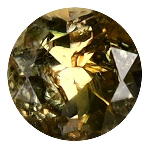 Tanzanite gialla non riscaldata/non trattata taglio tondo (4 x 4 mm) 0,33 ct topnotch - Foto 1 di 1