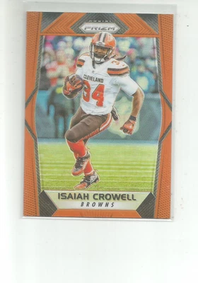2017 PANINI PRIZM PRIZMS ORANGE #99 ISAIAH CROWELL 239/275 - Image 1 of 2