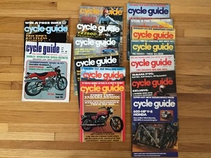 Lot of 15 Cycle Guide Magazines 1-1969, 1-1975, 6-1976, 7-1977 - Picture 1 of 4