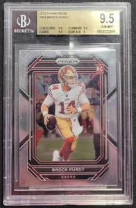 BROCK PURDY 2022 PANINI PRIZM #353  RC ROOKIE SAN FRANCISCO 49ERS BGS 9.5 - Picture 1 of 2