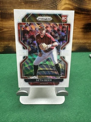 2022 Panini Prizm - Seth Beer #25 White Wave Prizm (RC) - Image 1 of 2