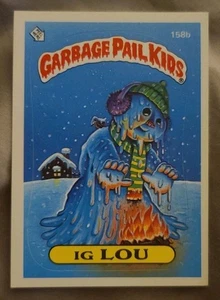 1986 Topps Garbage Pail Kids GPK OS Series 4 IG LOU #158b (NM) SEE PICS!!! - Picture 1 of 5