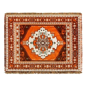 Boho Decke, Gestrickte Quasten ÜBerwüRfe Aus Baumwolle, Southwest , We3350 - Bild 1 von 8