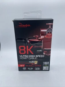 New Rocketfish 8K Ultra High Speed HDMI Cable RF-HG08N19 - Picture 1 of 8