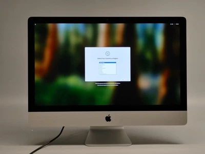 2019 iMac 27" MRR12LLA  A2115 i9-9900K 3.6Ghz 16GB RAM 128GB SSD 2TB HDD GR. C - Image 1 of 4