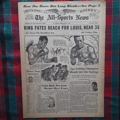 Joe Louis Campeón de Boxeo Peso Pesado 1949 Noticias Deportivas Foto 1 de 4