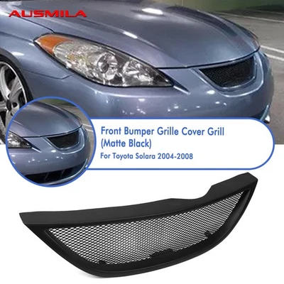 Kit de rejilla de malla de parachoques delantero para Toyota Solara 2004-2008 2005 negro mate Foto 1 de 4
