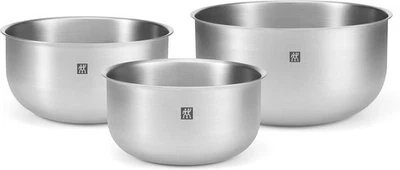 ZWILLING Schüssel PREP Set 3-tlg stapelbar Edelstahl Hochwertig universal kochen - Bild 1 von 4