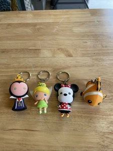 Disney Tinker Bell, Evil Queen, Minnie Mouse, Nemo 3D Figural Keychain Bag Clip - Picture 1 of 10