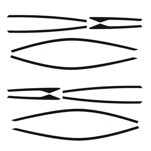 Chrome Delete Blackout Overlay Fensterverkleidung für Honda Civic Sedan 2016-20 - Bild 1 von 5