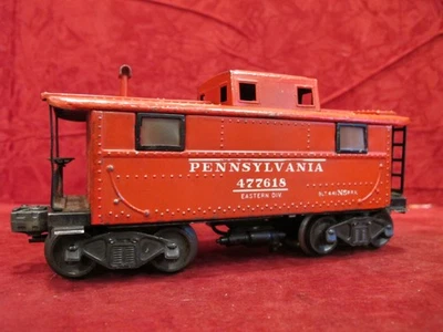 VTG O Gauge #2457 Lionel  Metal  Pennsylvania Lighted Caboose W/FLYING SHOE - Image 1 of 4