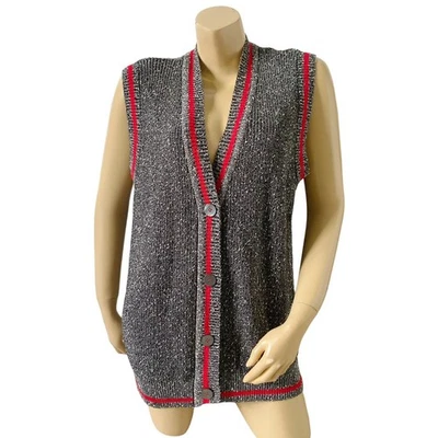 LIZ CLAIBORNE Collection Womens Petite Size PM Medium Vintage Cardigan Sweater - Image 1 of 4