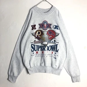 Vintage 90's NFL Super Bowl XL Gray Sweatshirt Made in USA - Picture 1 of 6