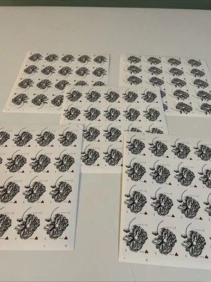 Vintage Rose Sheet of 20 (100 Total) Forever Stamps MNH #4959 - Free Ship - Image 1 of 3