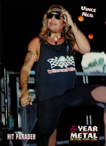 Pubblicità vintage anni 90 VINCE NEIL BAND MAGAZINE PINUP PAGE Solo Motley Crue concerto stampa - Foto 1 di 1