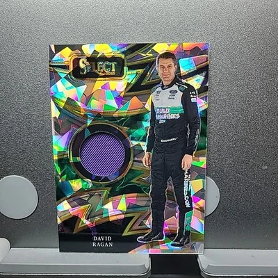 2025 Select Racing David Ragan Cracked Ice  Prizm Race Used / Worn Material  - Image 1 of 2