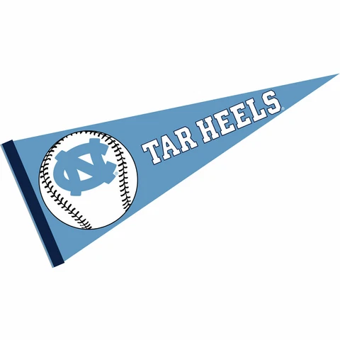UNC Tar Heels 12 in X 30 in Baseball Pennant Cover