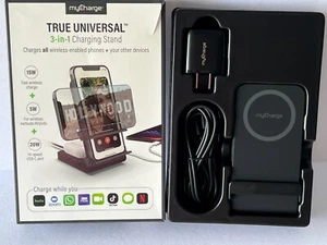 My Charge True Universal 3-in-1 Wireless Charging Stand. open box - Picture 1 of 7