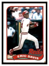 1989 Topps #330 ERIC DAVIS Cincinnati Reds