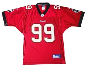 Vintage Tampa Bay Buccaneers Reebok Mens Medium Warren Sapp Football Jersey #99 - Picture 1 of 13