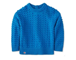 NWT LEGO Collection x Target Toddler Blue Adaptive Textured Sweater Sz 2T - Picture 1 of 11