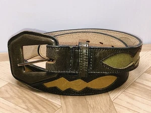 Catherine Dial Easley Kid’s Child Western Green Leather Belt Small 32” Long - Picture 1 of 11