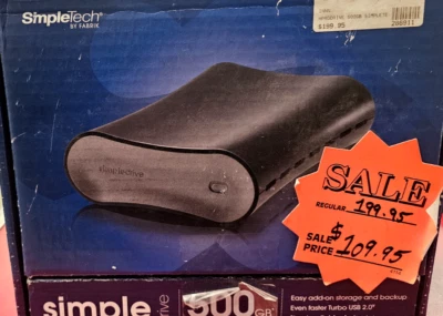 SimpleTech SimpleDrive 500GB USB 2.0  Used Condition Original Box - Image 1 of 4