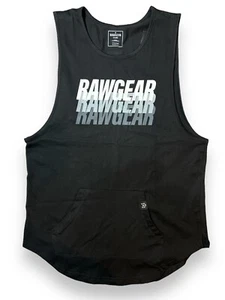 Raw Gear Muscle Tank Top Black with Pocket XXL Weightlifting Running Active NWT - Picture 1 of 5