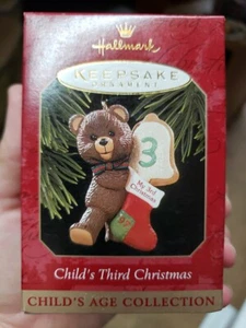 1997 Hallmark Keepsake Child's Third Christmas Commemorative Ornament NIB NEW - Picture 1 of 4