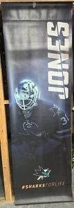 San Jose Sharks Martin Jones Straße Parkplatz Banner #SharksForLife 96” x 30” - Bild 1 von 1