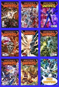 SECRET WARS #1 2 3 3rd 4 5 6 7 8 9 ALEX ROSS SPIDER MAN X-MEN MARVEL NOW 2015 - Picture 1 of 10