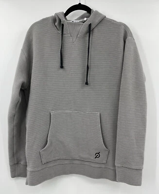 Peloton Ribbed Side Zip Hoodie Sweatshirt Kangaroo Pocket Size Medium USA Made - Image 1 of 4