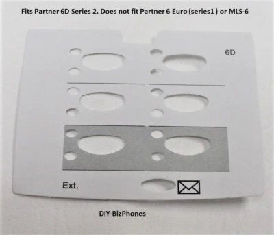 DIY-BIZPHONES-AVAYA 5-Pack Lot Paper Desi Label Strip Avaya Partner-6D Phone Series-2 Designation
