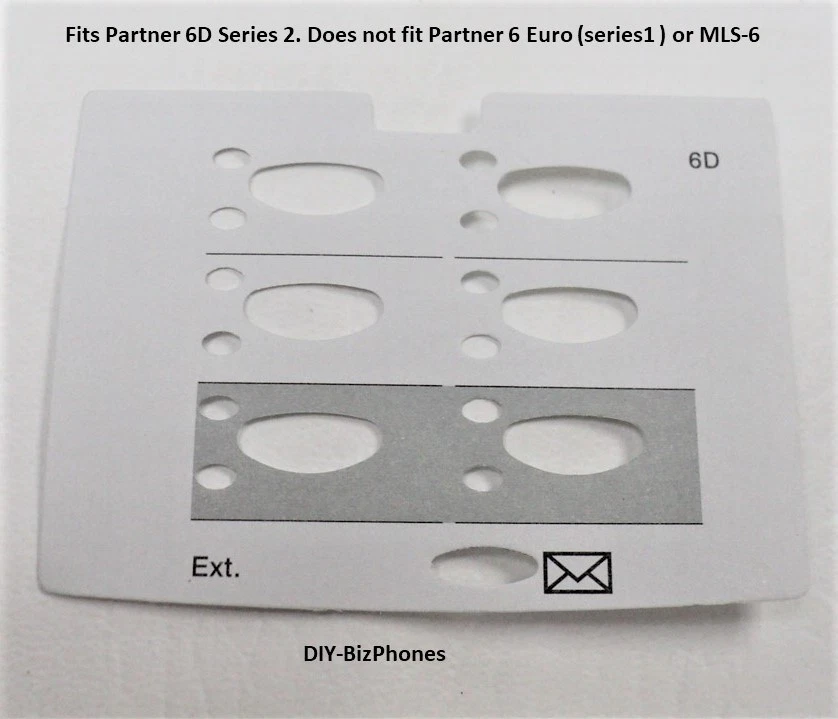 DIY-BIZPHONES-AVAYA 5-Pack Lot Paper Desi Label Strip Avaya Partner-6D Phone Series-2 Designation