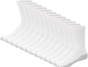 Calcetines Hanes Doble Resistente para Hombre, Paquete de 12 Pares Blancos - Imagen 1 de 7