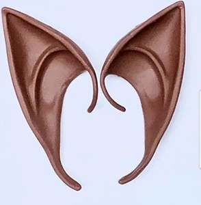 Brown Elf Ears elven 10cm African American prosthetic cosplay black dark anime - Picture 1 of 3