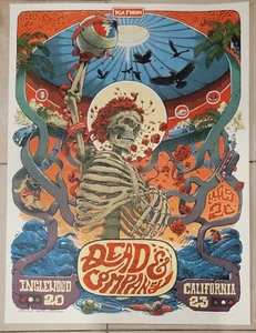 Dead and Company Poster Kia Forum 2023 Los Angeles XX/1200 Dave Kloc - Picture 1 of 1