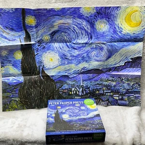 Starry Night Peter Pauper Press 1000 Piece Jigsaw Puzzle Complete - Picture 1 of 8