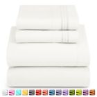 Ensemble de draps de lit série 1800 4 pièces hôtel luxe ultra doux profonds ensemble de draps de poche