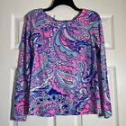 Lilly Pulizter Xs Long Sleeve Top Pima Cotton