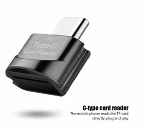 USB-C Adattatore Micro SD TF Lettore di Schede Memoria Tipo C OTG Per Telefono - Foto 1 di 6