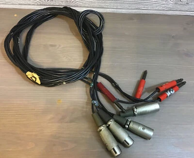 4x10ft Pro Audio Cables ADC PJ05IR M642/2-2 Cannon XLR-3-12C male/fem plug Ampex - Image 1 of 4