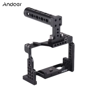 Andoer Camera Cage Top Handle Kit Cold Shoe Mount for Sony A7II/A7III/A7SII I9B9 - Picture 1 of 7