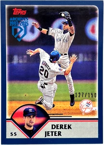 2017 Topps Archives - Derek Jeter - 2003 Retrospective Blue Foil /150 - Yankees - Bild 1 von 2