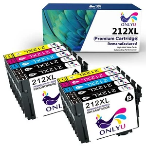 Paquete de 10 cartuchos de tinta serie 212XL T212XL para Epson WorkForce WF-2830 WF-2850 - Imagen 1 de 5
