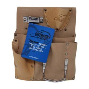 Ox Tools Trade Series 7 Bolsillo Bolsa de Herramientas para Parros de yeso, Cuero de Gamuza NUEVO - Resistente - Imagen 1 de 1