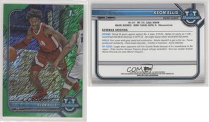 2021-22 Bowman University Green Shimmer Refractor /99 Keon Ellis #75