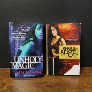 Lot of 2 Fantasy Novels, Rogue Angel & Unholy Magic - Picture 1 of 5