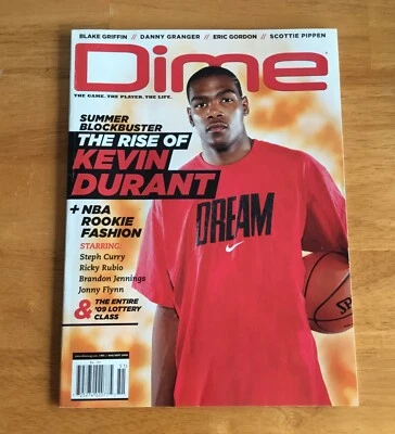 Revista de baloncesto Dime 2009 Kevin Durant OKC cubierta de la NBA quiosco sin etiqueta Foto 1 de 2