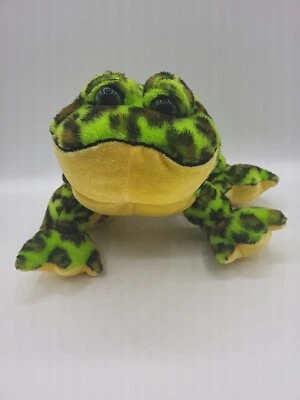 Ganz Webkinz Lil'Kinz Bullfrog HS114  Bean Plush Green Black Spots NO CODE - Image 1 of 4